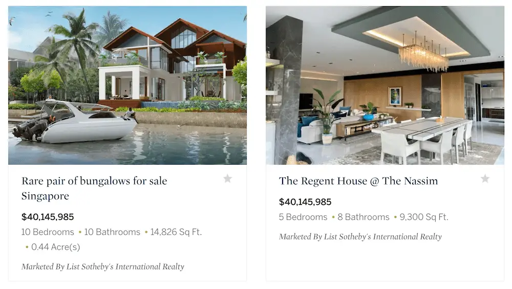 millionaire invest in real estate in Singapore