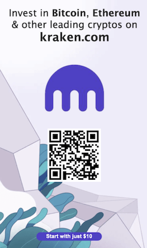 Kraken promo with QR code