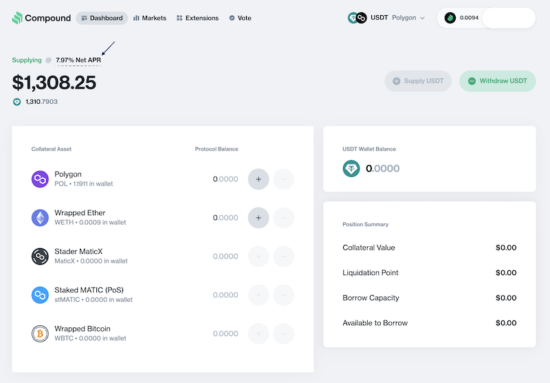 stablecoin interest compounding 2024-12